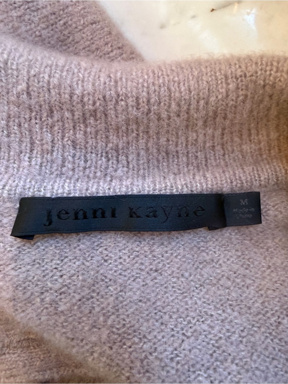 jenni kayne Mauve Murphy Collared Cardigan Sweater